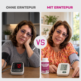Ohne Erntepur und mit Erntepur